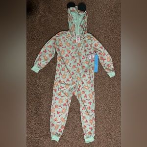 Mickey Mouse Holiday Treats Hooded
Onesie Pjs NWT